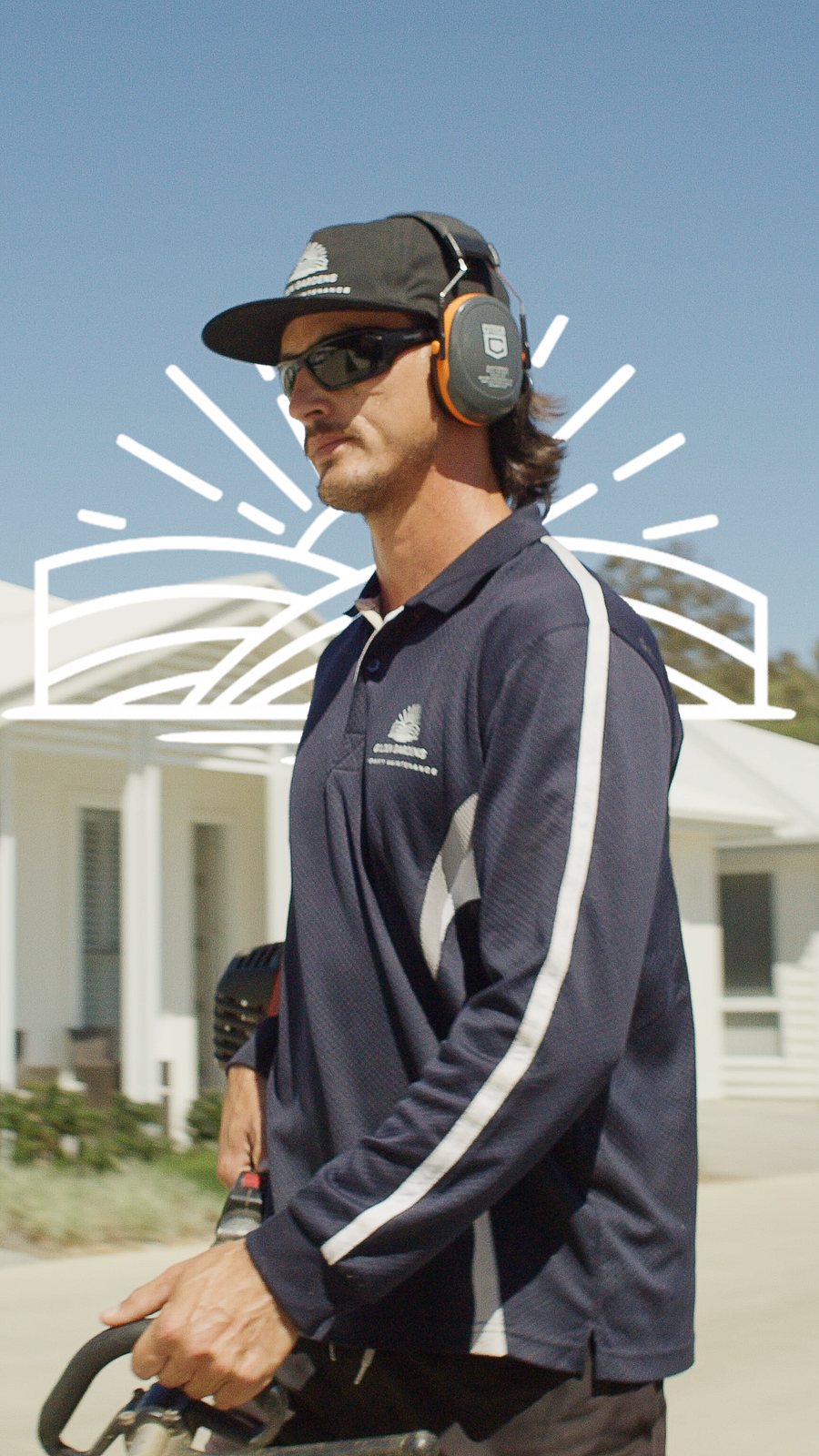 Golden Gardens crew member on site
